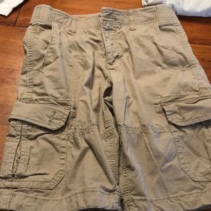 Boys size 16 khaki cargo shorts